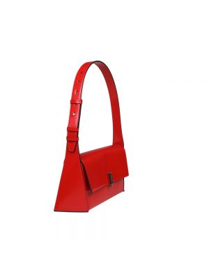 Bolsa de hombro con estampado geométrico Salvatore Ferragamo rojo