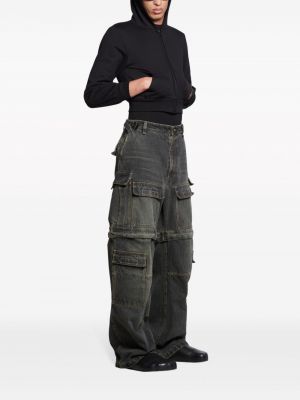 Bavlněné džíny relaxed fit Balenciaga černé