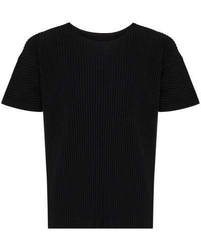 Camiseta plisada Issey Miyake negro