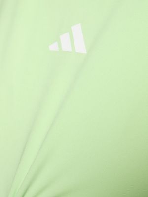 Pruhovaný tank top Adidas Performance zelená