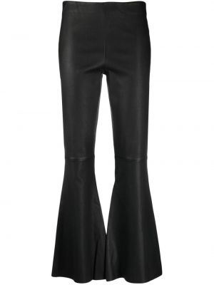 Pantalon en cuir large By Malene Birger noir