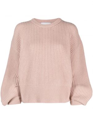 Пуловер с кръгло деколте Nude розово