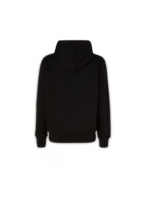 Sweter bawełniany z kapturem Versace Jeans Couture czarny