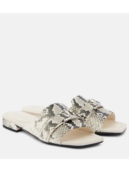 Leder halbschuhe mit schlangenmuster Jimmy Choo