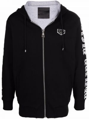 Zip hettegenser Philipp Plein svart