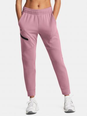 Sportovní kalhoty Under Armour růžové