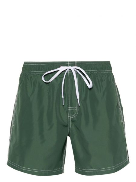 Pantaloni scurți cu dungi Sundek verde