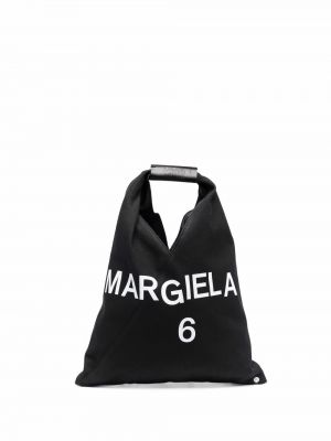 Trykt shoppingbag Mm6 Maison Margiela svart