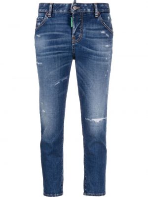 Rippet stretch jeans Dsquared2 blå