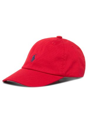 Kepurė su snapeliu Polo Ralph Lauren raudona