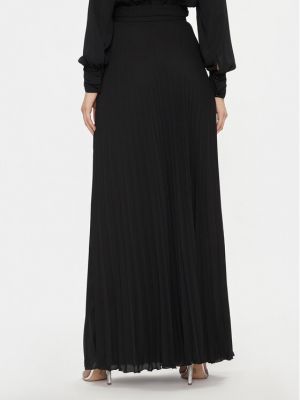 Plisovaná priliehavá dlhá sukňa Elisabetta Franchi čierna