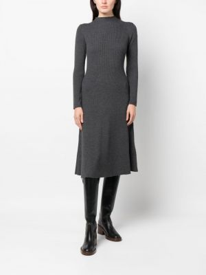 Vlněné šaty Moncler šedé