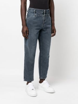 Straight fit džíny s nízkým pasem Closed modré