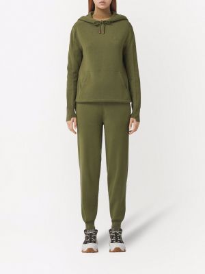 Pantalon de joggings à imprimé Burberry vert