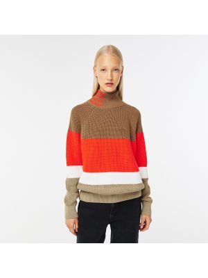 Коричневый свитер Lacoste
