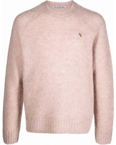 Jersey con bordado de tela jersey Acne Studios rosa