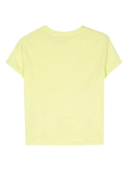 Kokvilnas t-krekls Patrizia Pepe zaļš