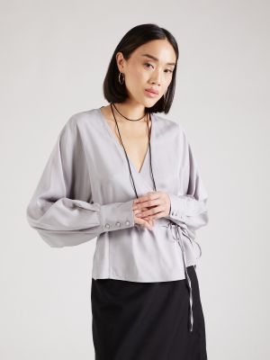 Camicia Selected Femme grigio