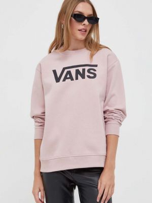 Bluza z nadrukiem Vans różowa