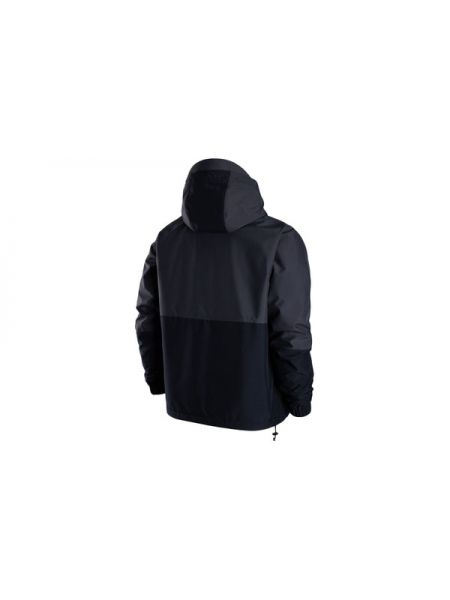 Плетеная флисовая куртка с капюшоном Nike черная