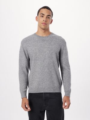 Μελανζέ πουλόβερ από διχτυωτό Replay γκρι