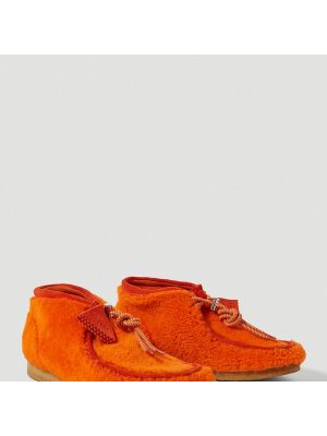 Pomarańczowe loafers Moncler