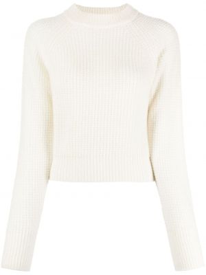 Пуловер от мохер Fabiana Filippi бяло
