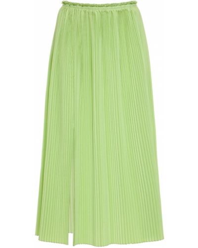 Zelené plisované midi sukně Rosie Assoulin