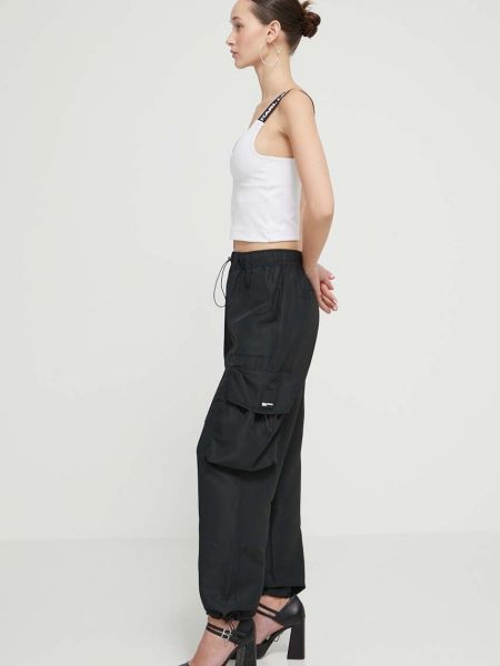 Pantaloni sport cu buzunare Karl Lagerfeld Jeans negru