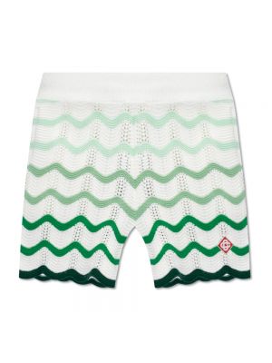 Shorts en coton Casablanca vert