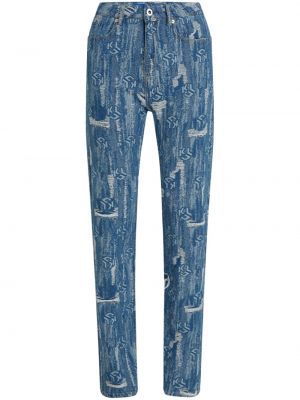 Džínsy s rovným strihom s potlačou Karl Lagerfeld Jeans
