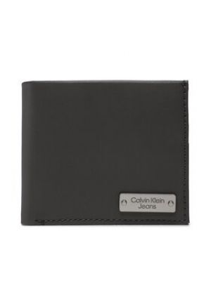 Calvin Klein Jeans Veľká pánska peňaženka Plaque Bifold W/Coin K50K510445 Čierna