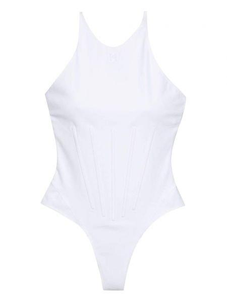 Jednodijelni kupaći kostim Mugler bijela