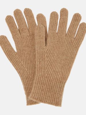 Kašmírové rukavice Totême béžové