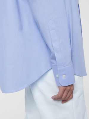 Camicia di cotone Wardrobe.nyc blu