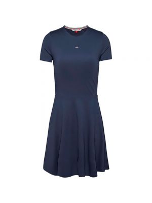 Джинсовое платье с коротким рукавом Tommy Jeans синее