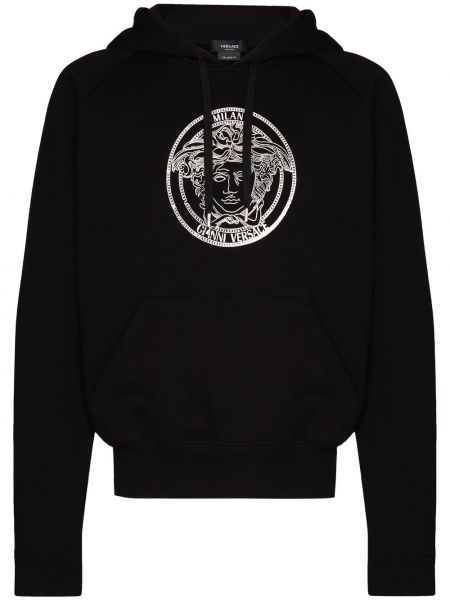 Sudadera con capucha Versace negro