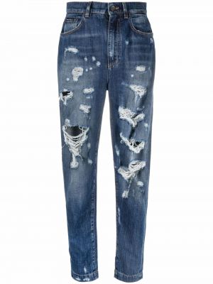 Vaqueros skinny ajustados de cintura alta Dolce & Gabbana azul