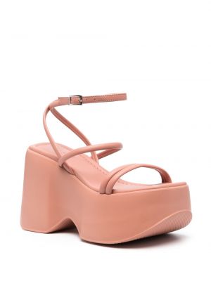 Sandály na klínovém podpatku Vic Matie růžové