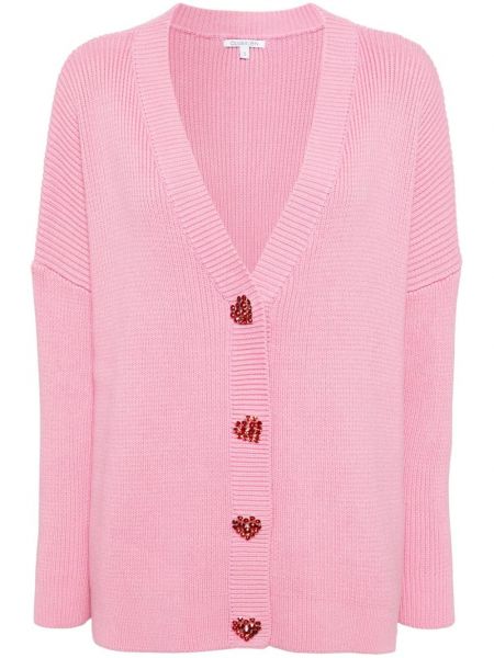 Strickjacke aus baumwoll Olivia Rubin pink