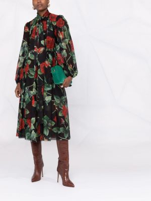 Платье в цветочный принт Dolce & Gabbana