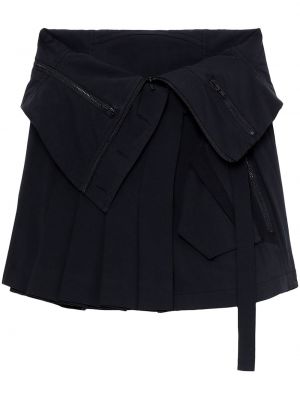 Plisirana asimetrična mini suknja Hyein Seo crna