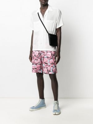 Shorts mit print Comme Des Garçons Shirt pink