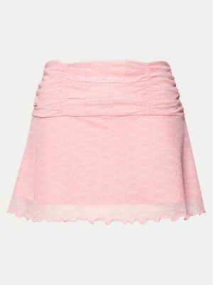 Mini sijonas slim fit Juicy Couture rožinė