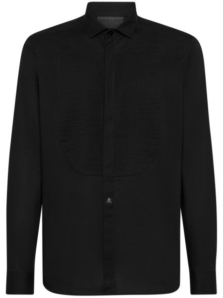 Μακρύ πουκάμισο Philipp Plein μαύρο