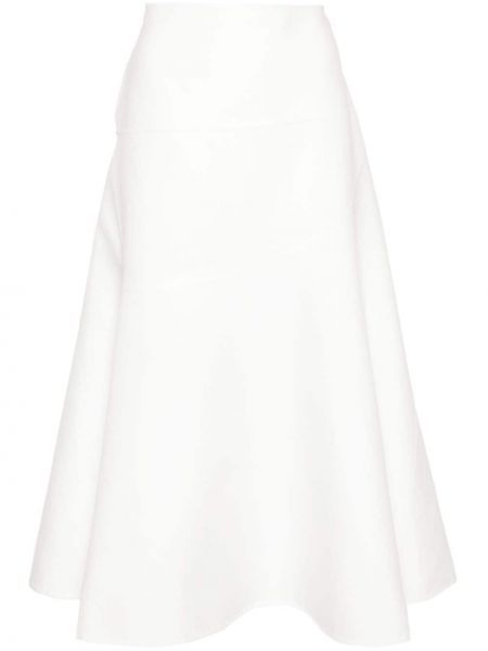 Ασύμμετρη midi φούστα Jil Sander λευκό