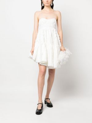 Sukienka koktajlowa asymetryczna Cecilie Bahnsen biała