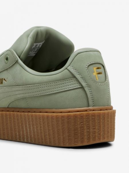 Sneakersy z nubuku Puma zielone