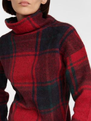 Vuneni džemper od alpake karirani Polo Ralph Lauren