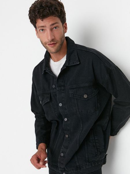 Сіра джинсова куртка Trendyol